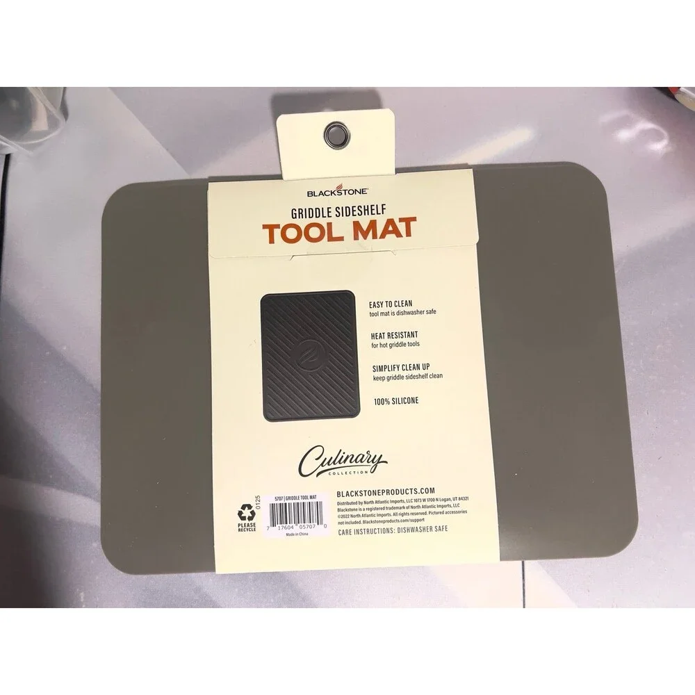 Blackstone Griddle Sideshelf Tool Mat Silicone Heat Resistant Easy Clean